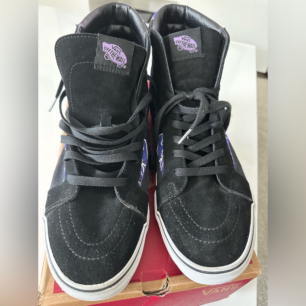 Vans Sk8-Hi Reissue Lightning Black Skateboard Mens 13 Used only worn few times